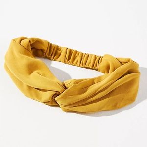 NWT Anthropologie Twist Headband- Mustard Yellow